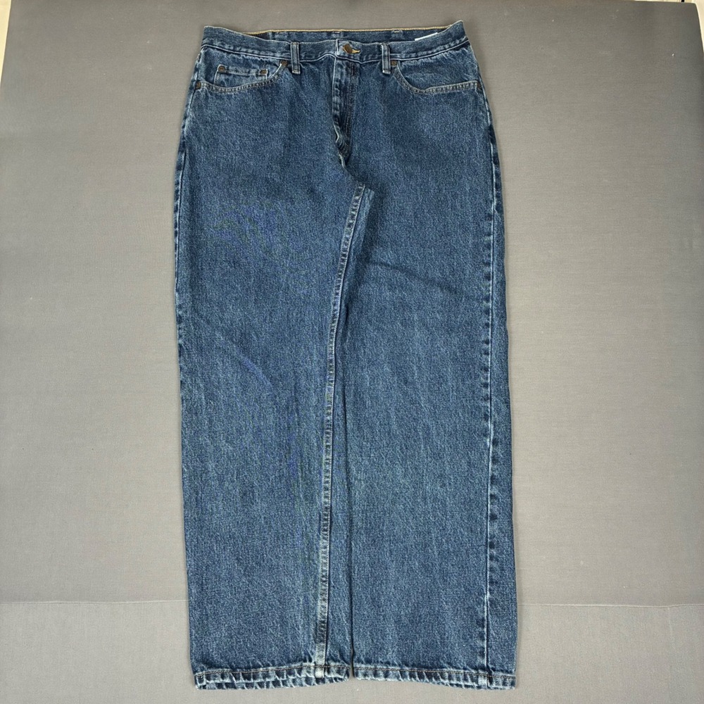 Wrangler Regular Fit Dark Wash Denim Jeans Men's Size 34x30 96501MR